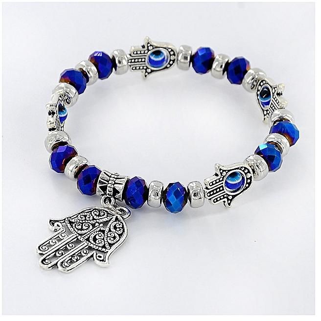 Fashion Crystal Blue Eye Bracelet With Hands Of HamzaBlue price from jumia in Nigeria Yaoota!