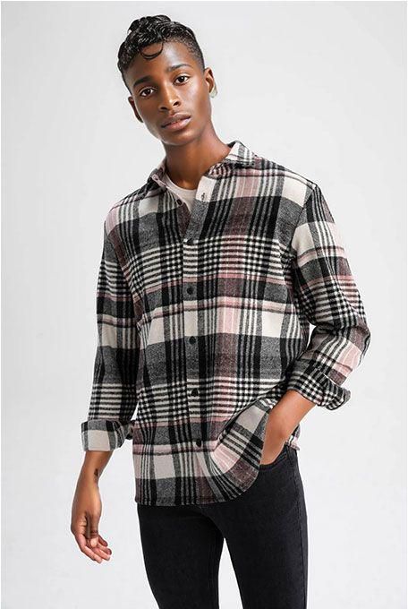 Defacto Man Young Regular Fit Woven Long Sleeve Shirt - Multi