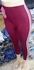 Fashion Maroon With White Strips At The Side Ladies Tight