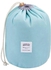 Travel Toiletry Drawstring Cosmetic Bag Light Blue