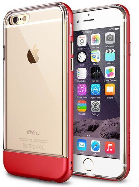 Rearth FUSION FRAME Dual-Layered TPU Bumper and PC Frame Case for Apple iPhone 6 - Fire Red