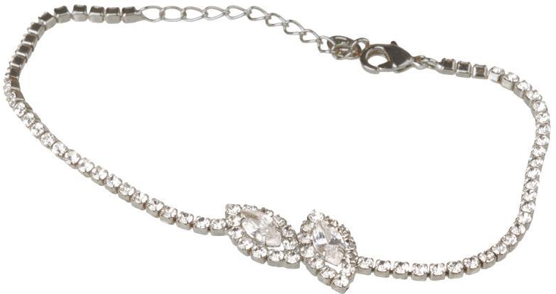 Jewelry Sliver Crystal Tassel Zircon Bridal Necklace/earrings Set