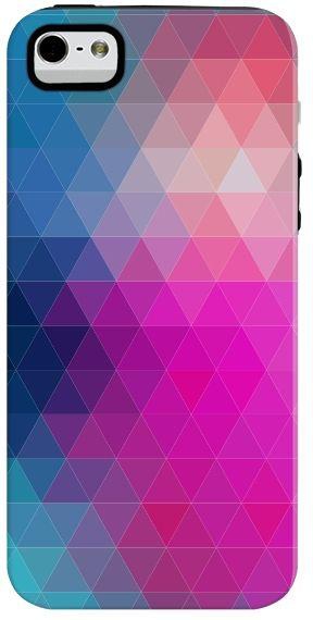 Stylizedd Dual Layer Tough Case Cover Matte Finish for Apple iPhone SE / 5 / 5S - Violet Prism