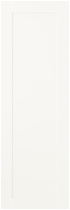 SANNIDAL Door with hinges - white 40x120 cm