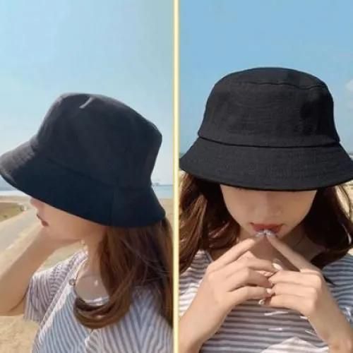 Fashion Unisex Bucket Hat Summer Sun Hat black