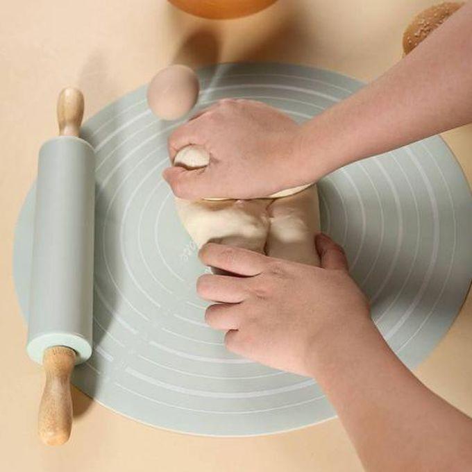 Silicone Rolling Pin Set + Dough Mat May Vary