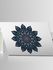 Stickers Frosted PVC Material Retro Mandala Pattern Creative Stylish Laptop Fittings Blue/Black