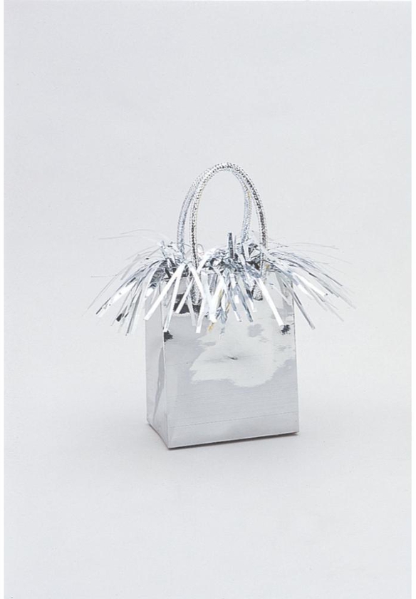 Unique- Mini Gift Bag Silver Balloon Weight