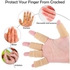 Finger Sleeves, KASTWAVE 10PCS Thumb Splint Brace for Triggger Finger Support, Breathable Elastic Finger Tape, Compression Pression Protector for Reliving Pain, Compression Aid for Sports (Beige)