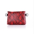 Silvio Torre Leather Waist And Cross Bag - Snake Red