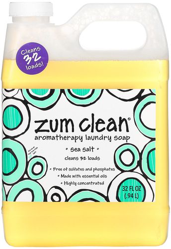 ZUM‏, زوم كلين، صابون الغسيل بالروائح، ملح البحر، 32 أونصة سائلة (0.94 لتر)
