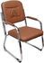 Karnak Modern Design PU Leather Visitor Chair With Steel Metal Frame Waiting Room Chair For Home Office &amp; Hospital
