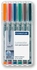 Staedtler 316 Lumocolor Non-Permanent Universal Pen F, Assorted (Pack of 6)