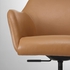 TOSSBERG / MALSKÄR Swivel chair - Grann light brown/black