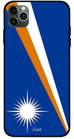 غطاء حماية واقي لهاتف أبل آيفون 11 برو نمط علم جزيرة مارشال
