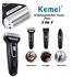 Kemei Km-6558 ماكينة كهربائية لقص الشعر 3 فى 1 - أسود