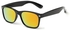 Black Wayfarer Frame Polarized Sunglasses Mens Womens UV400 Orange