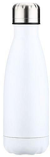 Elikang 350ML Cola Style Stainless Steel Double Wall Water Bottle - White