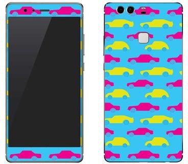 Vinyl Skin Decal For Huawei P9 Plus Moving Cars