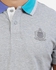 Xtep Bi -Tone Collar Polo Shirt - Heather Grey
