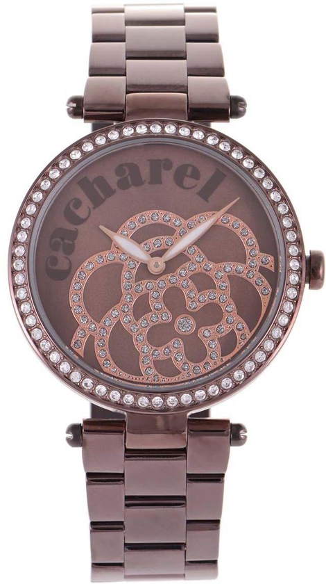 Cacharel Women's Chocolate Brown Dial Casual Watch Metal Strap - CLD 001S/5AM