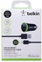 Belkin Car Charger with Lightning to USB Cable - Black