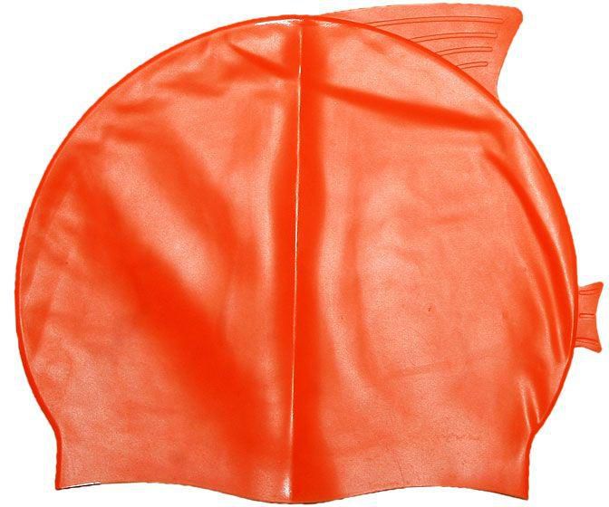 Fitted Silicone Swim Cap -orange