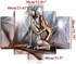 5 Panels Abstract Metal Ladies Canvas Prints Wall Art Picture Paintings Unframed
