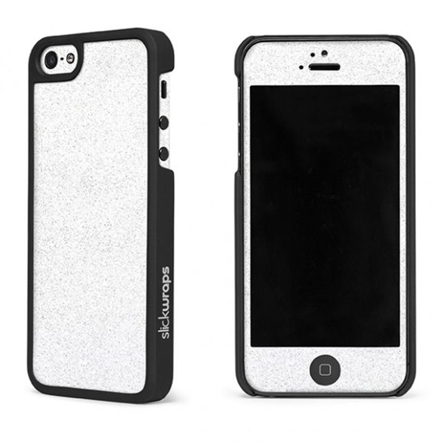 Slickwraps Case for iPhone 5/5s Saturn White Glitz