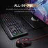 Redragon S101 VAJRA USB Gaming Keyboard, CENTROPHORUS USB Gaming Mouse, Keyboard Set QWERTY layout