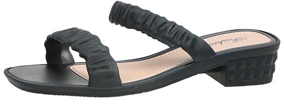Kime Puffy Elastic Slip On Sandals - 5 Sizes (3 Colors)