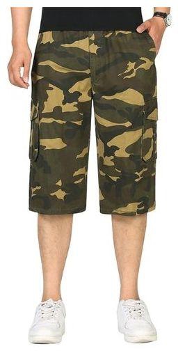 Fashion Multi-Pocket Camouflage Shorts - Khaki