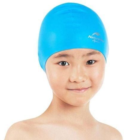  Water Resistant Silicone Swimming Cap - Blue