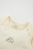Defacto 2 Piece BabyBoy New Born Regular Fit Knitted Short Sleeve Snap Body - Ecru