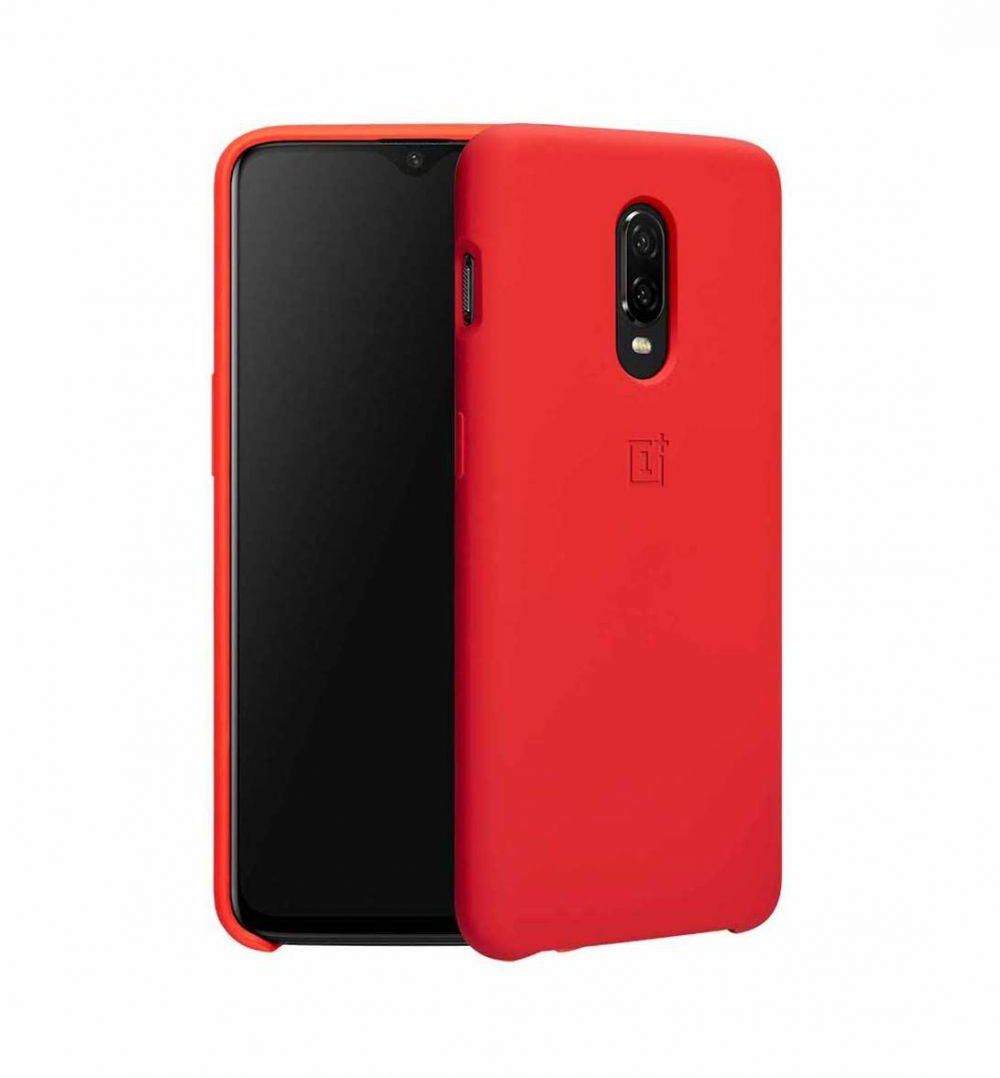 OnePlus 6T Official Liquid Silicone Case Protective Back Cover Red