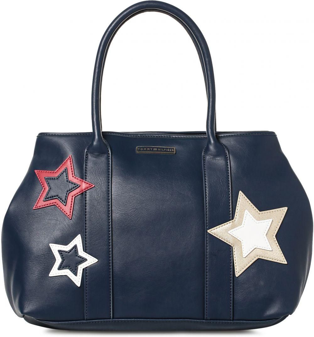 Tommy Hilfiger Aurora Star Pvc Tommy Tote Bag for Women - Navy