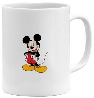 Mickey Mouse Printed Coffee Mug White/Black/Yellow 11ounce