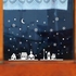 Eissely Christmas Shop Window Decoration Wall Stickers Christmas Snowflakes Town