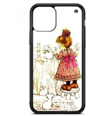 PRINTED Phone Cover FOR IPHONE 13 MINI A girl puts flowers in the vase