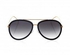Fendi Black Gold Aviator Women Sunglasses FN-0155/S-MY257JJ