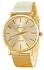 Geneva Women Fashion Geneva Stainless Steel Strap Wristwatch Analog Quartz Wrist Watch-Gold