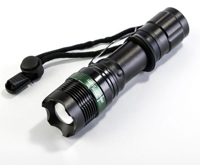 800 Lumen Zoom-able Combative LED Flashlight Torch 3 Modes With SOS