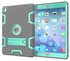 Hard Case Cover For Apple iPad 2/3/4 9.7-Inch Grey/Aqua