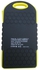 Solar Charged Power Bank 5000 mAh - Black Yellow