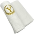 BYFT - Hand Towel White Golden Letter Hand Towel \Y\""- Babystore.ae