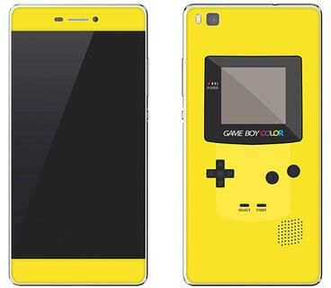 Vinyl Skin Decal For Huawei P8 Gameboy Color Yellow