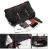 Sambox Weekender Leather Duffle Bag, Black, Pack Of 1