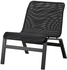 NOLMYRA Easy chair - black/black