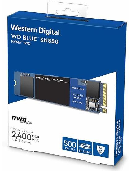 WD Blue SN550 NVME SSD Available (500GB)