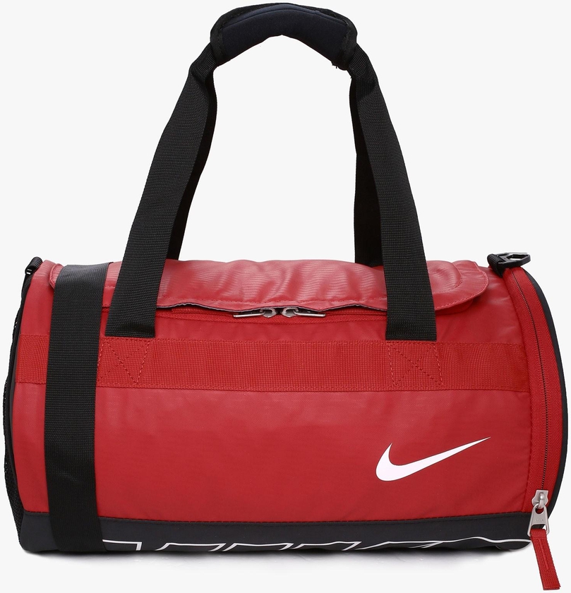 Red and Black Alpha Adapt Drum Duffel Bag